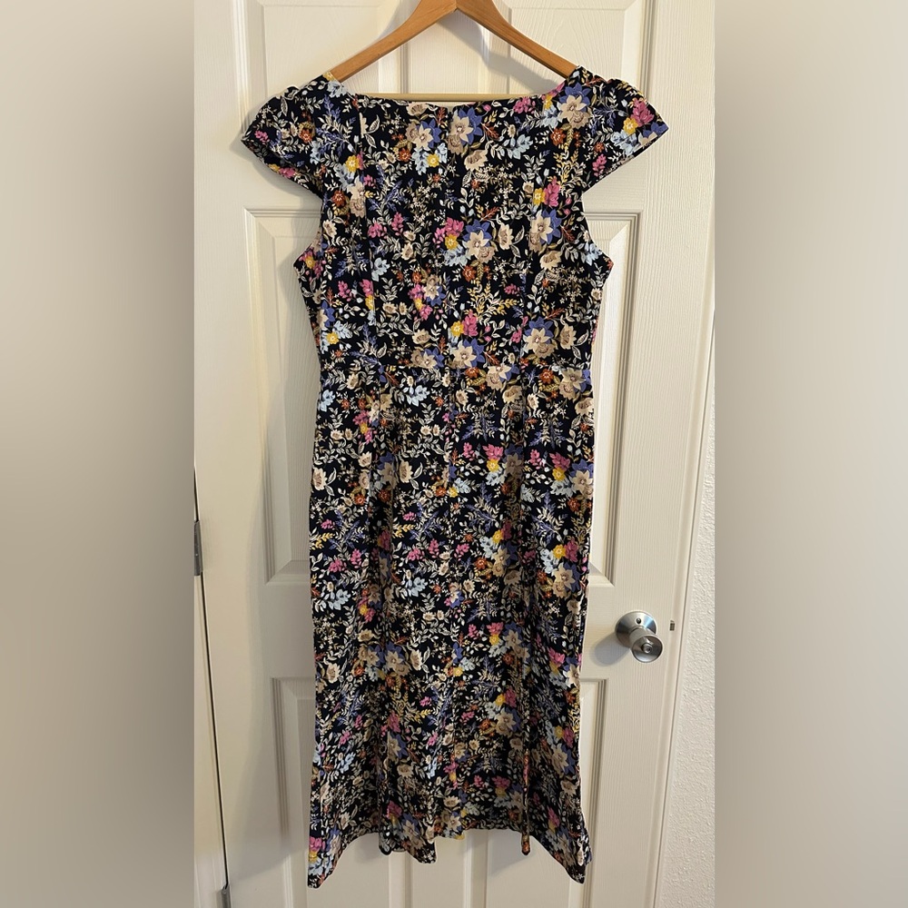 NWT Anthropologie Cecily Fit & Flare Floral Sweetheart Dress XL - Picture 7 of 8